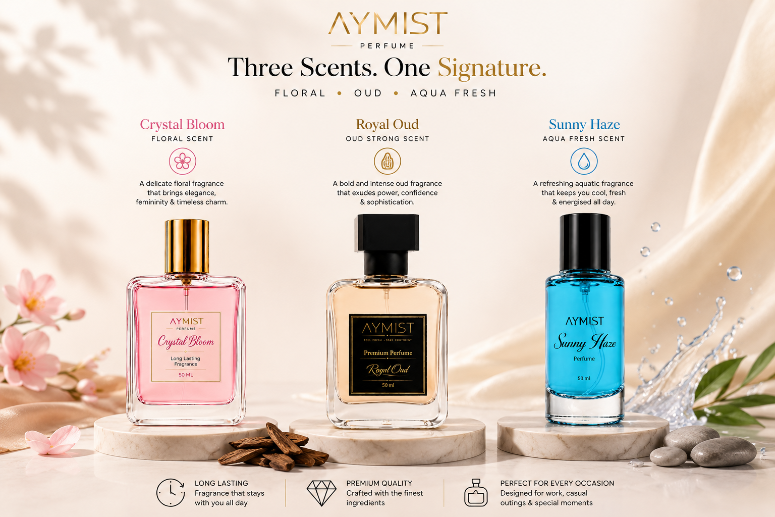 AYMIST Signature Trio – A Fragrance for Every Mood