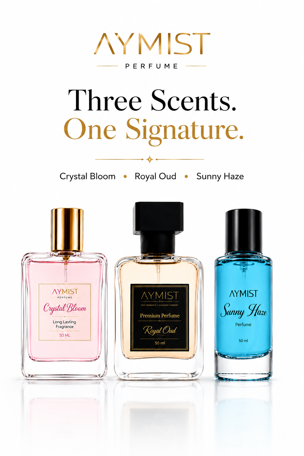 AYMIST Signature Trio – A Fragrance for Every Mood