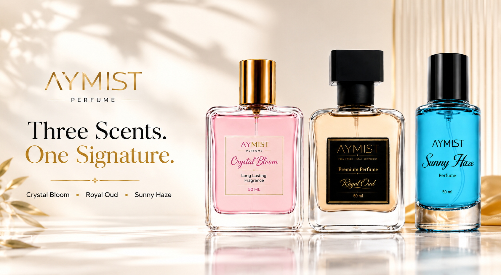 AYMIST Signature Trio – A Fragrance for Every Mood