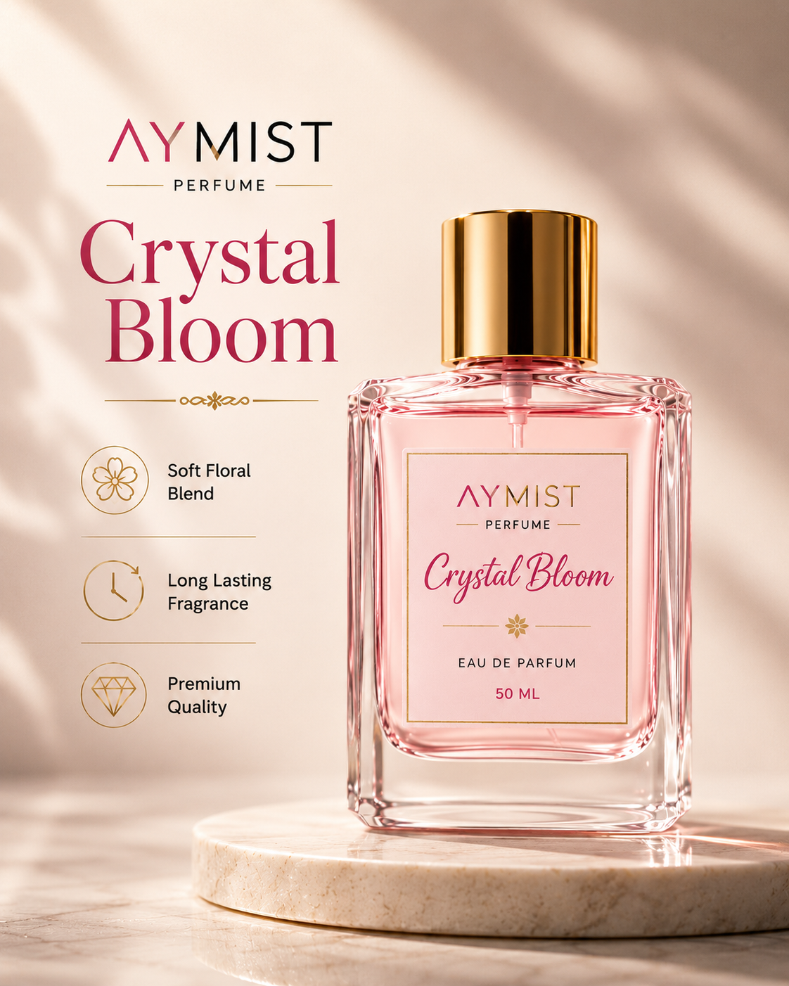 CRYSTAL BLOOM 50 ML Floral Sent Perfume